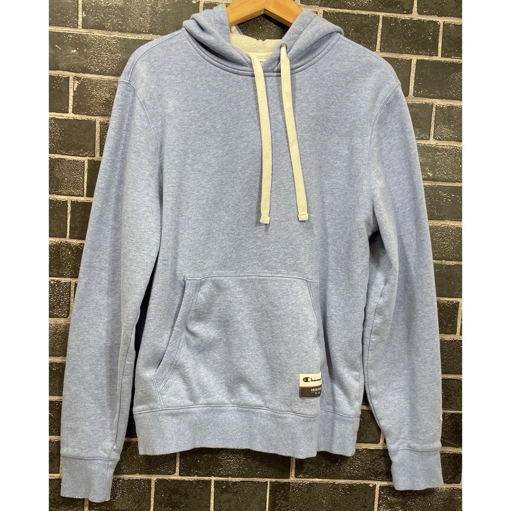 Champion Originals Men's Light Blue Pullover Hoodie Size Medium